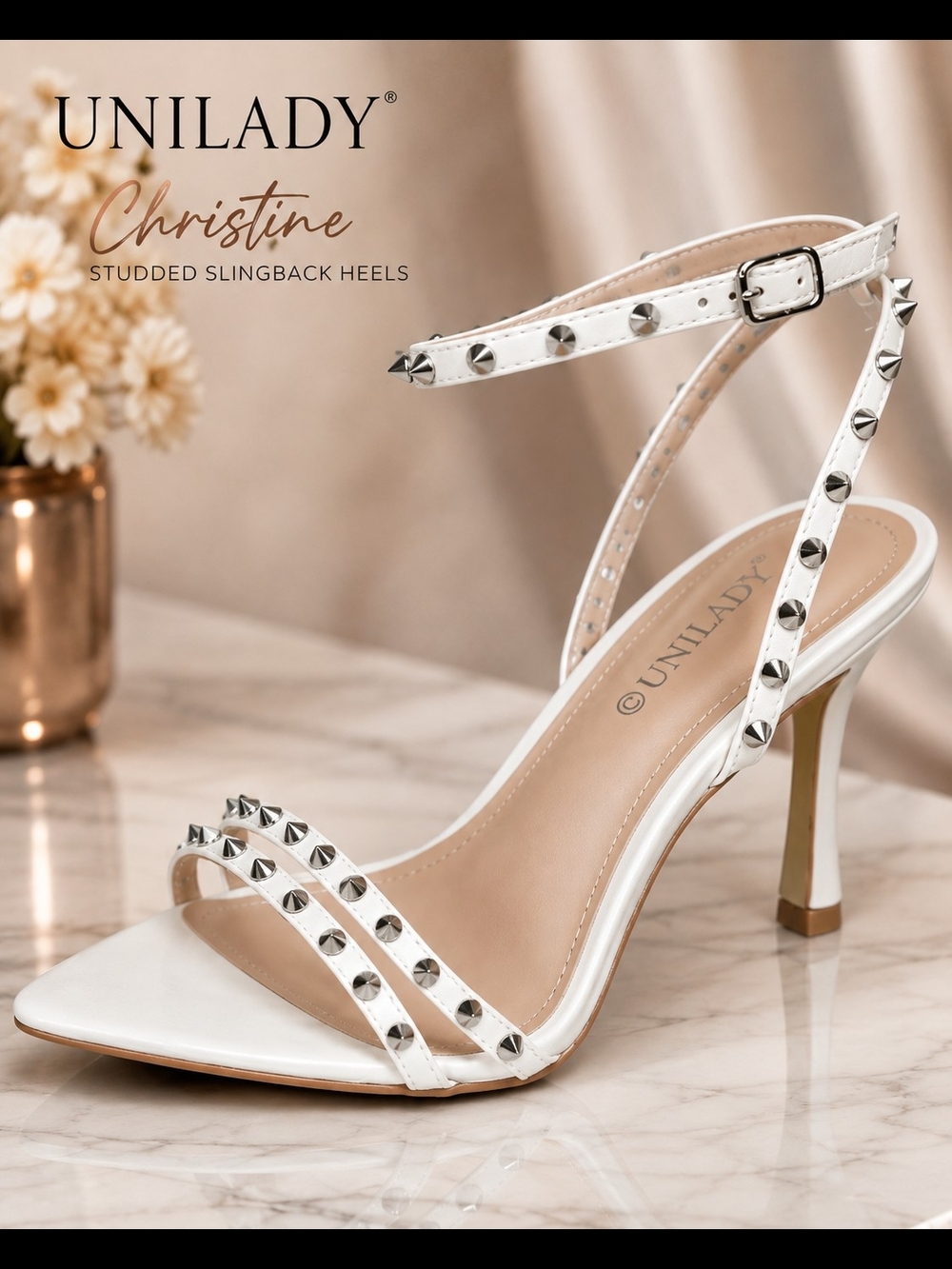Christine By UNILADY Studded Heels- NIB-Size 11